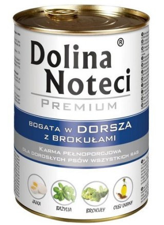 Dolina Noteci Dolina Noteci Premium Pies Dorsz i brokuły puszka 400g