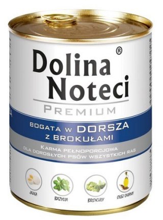 Dolina Noteci Dolina Noteci Premium Pies Dorsz i brokuły puszka 800g