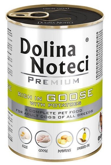 Dolina Noteci Dolina Noteci Premium Pies Gęś i ziemniaki puszka 400g