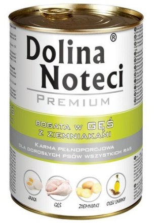 Dolina Noteci Dolina Noteci Premium Pies Gęś i ziemniaki puszka 400g