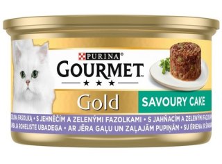 Gourmet Gourmet Gold Savoury Cake z Jagnięciną i zieloną fasolą 85g