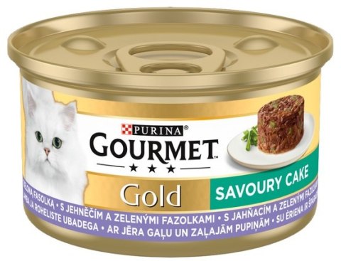 Gourmet Gourmet Gold Savoury Cake z Jagnięciną i zieloną fasolą 85g