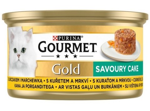 Gourmet Gourmet Gold Savoury Cake z Kurczakiem i marchewką 85g Gourmet Gourmet Gold Savoury Cake z Kurczakiem i marchewką 85g