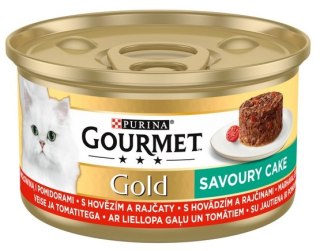 Gourmet Gourmet Gold Savoury Cake z Wołowiną i pomidorami 85g