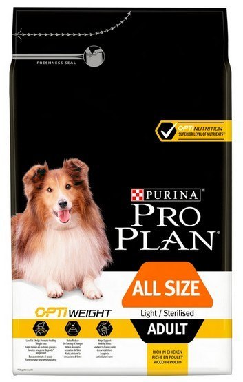 Purina Pro Plan Purina Pro Plan Adult All Size Light/Sterilised 3kg