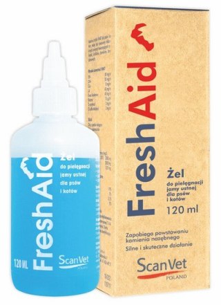 ScanVet ScanVet Fresh Aid 120ml - pielęgnacja jamy ustnej psa i kota