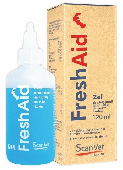 ScanVet ScanVet Fresh Aid 120ml - pielęgnacja jamy ustnej psa i kota