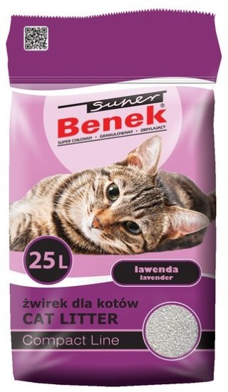 Super Benek Super Benek Compact Zapachowy Lawenda (ciemny fiolet) 25L