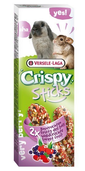 Versele-Laga Versele-Laga Crispy Sticks Rabbit & Chinchilla Forest Fruits - kolby dla królików i szynszyli z leśnymi owocami 110