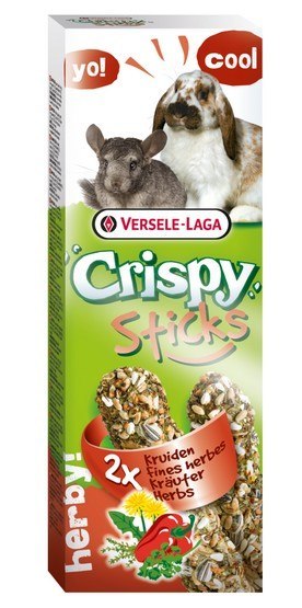 Versele-Laga Versele-Laga Crispy Sticks Rabbit & Chinchilla Herbs - kolby dla królików i szynszyli z ziołami 110g