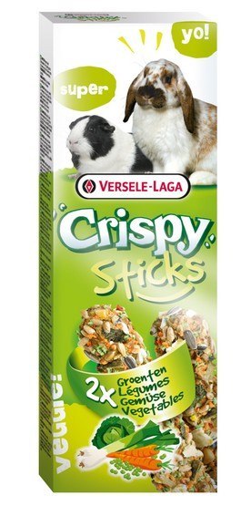 Versele-Laga Versele-Laga Crispy Sticks Rabbit & Guinea Pig Vegetables - kolby dla królików i świnek z warzywami 110g