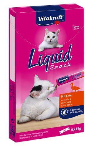 Vitakraft Vitakraft Cat Liquid-Snack z Kaczką 6x15g [23520]