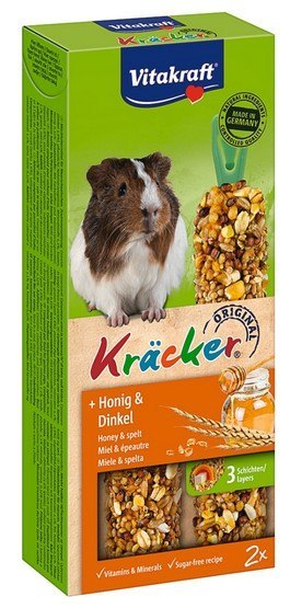 Vitakraft Vitakraft Kracker 2szt Świnka morska miód & orkisz 112g [10640]