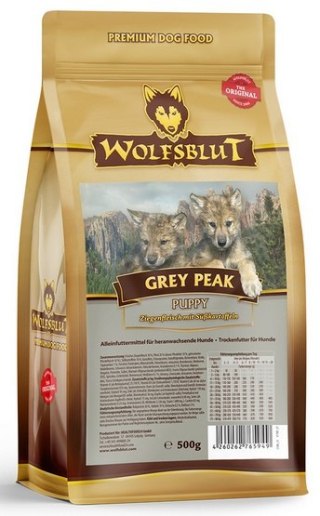 Wolfsblut Wolfsblut Dog Grey Peak Puppy - koza i bataty 500g