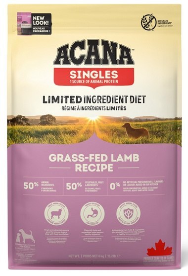 Acana Acana Singles Grass-Fed Lamb 6kg