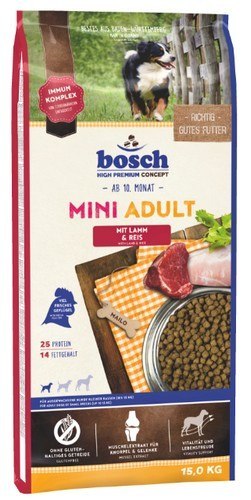 Bosch Bosch Mini Adult Lamm & Reis - Jagnięcina i ryż 15kg