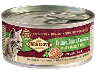 Carnilove Carnilove Cat Chicken, Duck & Pheasant - kurczak, kaczka i bażant puszka 100g