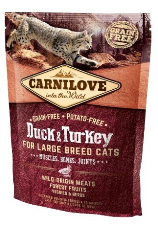 Carnilove Carnilove Cat Duck & Turkey for Large Breed - kaczka i indyk 400g