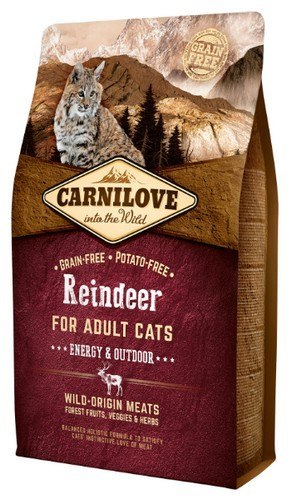Carnilove Carnilove Cat Reindeer Energy & Outdoor - renifer 2kg Carnilove Carnilove Cat Reindeer Energy & Outdoor - renifer 2kg