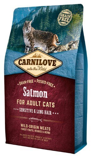 Carnilove Carnilove Cat Salmon Sensitive & Long Hair - łosoś 2kg