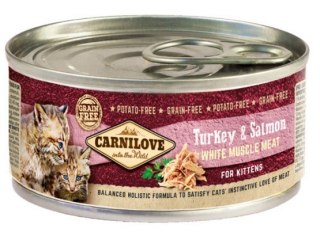 Carnilove Carnilove Cat Salmon & Turkey for Kittens - łosoś i indyk puszka 100g