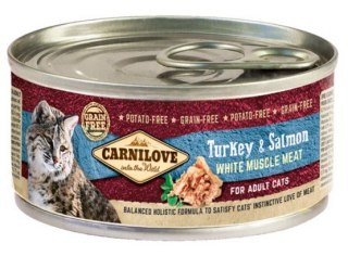 Carnilove Carnilove Cat Turkey & Salmon - indyk i łosoś puszka 100g