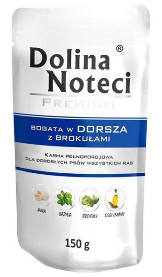 Dolina Noteci Dolina Noteci Premium Pies Dorsz z brokułami saszetka 150g