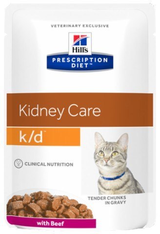 Hill's Prescription Diet Hill's Prescription Diet k/d Feline Wołowina saszetka 85g