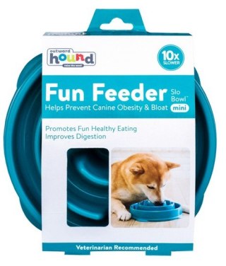 Outward Hound Outward Hound Fun Feeder Mini Miska spowalniająca turkusowa [51006]