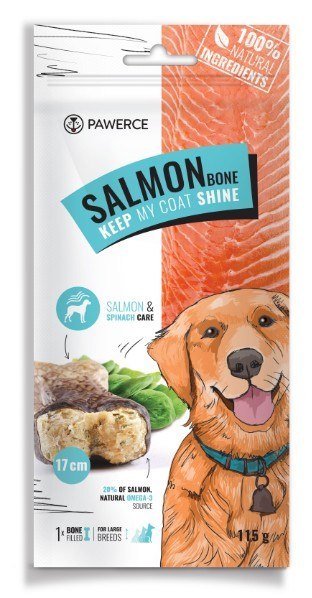 Pawerce Pawerce Salmon Bone Large Breeds 1szt/op 115g/17cm