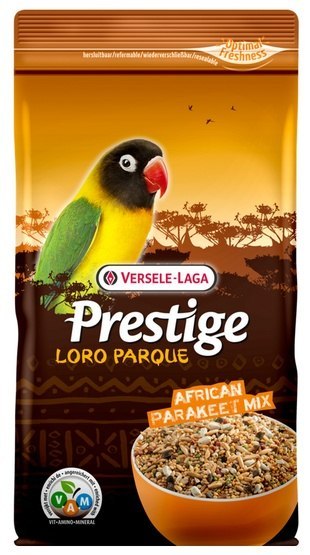 Versele-Laga Versele-Laga Prestige African Parakeet Loro Parque Mix średnia afrykańska papuga (nierozłączka) 1kg